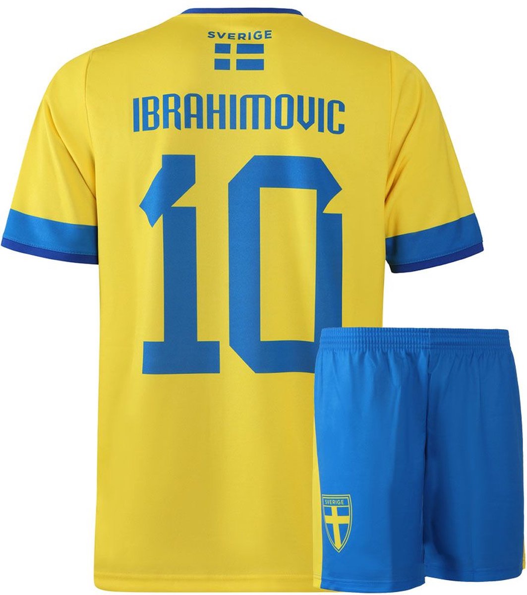 Zweden Voetbaltenue Zlatan Ibrahimovic - Voetbal Tenue Kinderen - Shirt en Broekje - Jongens en Meisjes - Volwassenen - Heren en Dames - Maat XL