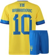 Zweden Voetbaltenue Zlatan Ibrahimovic - Voetbaltenue Kinderen - Shirt en Broekje - Jongens en Meisjes - Volwassenen - Heren en Dames -S