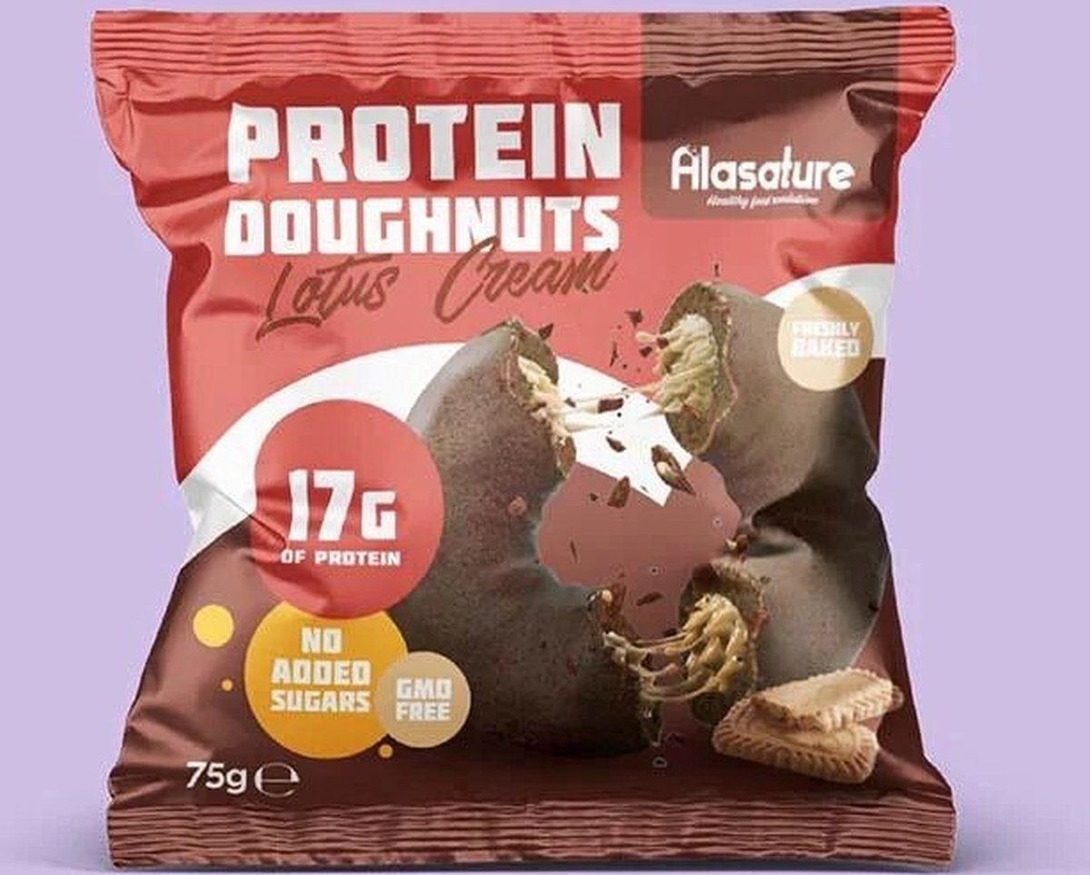 Protein Doughnuts (8x75g) Lotus Cream eiwitrijke donut