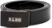 Black & Brown Belts 125 CM Zwarte leren riem - Zwarte gesp Squared - Leren riem heren - Leren Riem Dames - Broeksriem - Leren Riem - Riem -Riem Heren -Broekriem - Broeksriem - Riem Zwart - Riemen - Riem zonder Gaatjes - Automatische riem