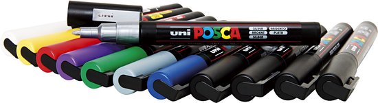 Colortime stift, standaardkleuren, lijndikte 5mm, 12x24 stuk