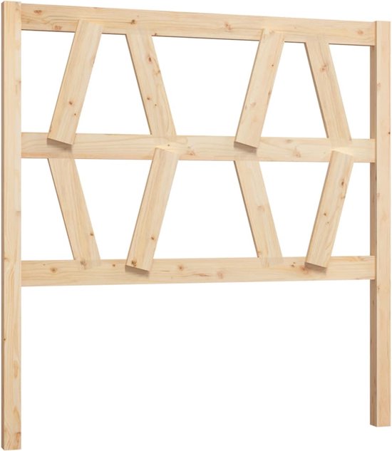 Tête de lit vidaXL Hoofdbord met schappen 75 cm massief grenenhout