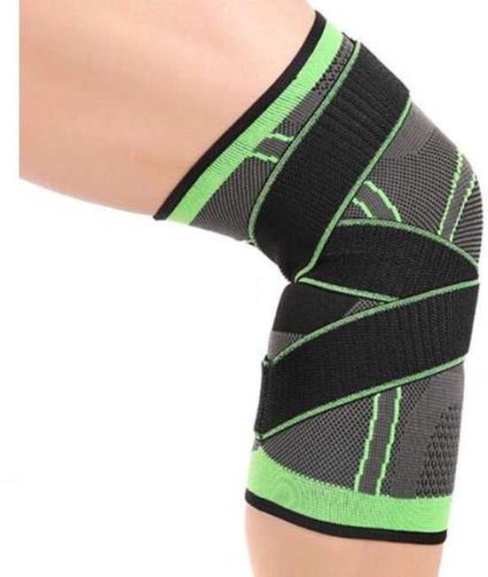 Knie band (zwart) - Knie Versterking - Orthopedische kniebrace voor kruisband - Knieband voor meniscus - Kniebeschermer - Knie brace patella - Compressie kniebandage blessure - MAAT M