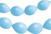 Folat - Knoopballonnen voor Ballonnenslinger Powder Blue Mat 33 cm - 8 stuks