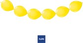 Folat - Doorknoopballonnen geel 8 stuks