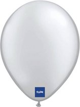 Folat - Folatex ballonnen Metallic Zilver 30 cm 10 stuks