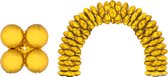 Folieballonnen ballonboog Goud (10 stuks)