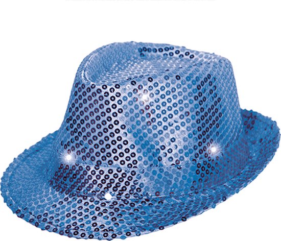 Pailletten Hut Herren Damen Kinder Karneval Fasching Kostüm Trilby Fedora Kappe