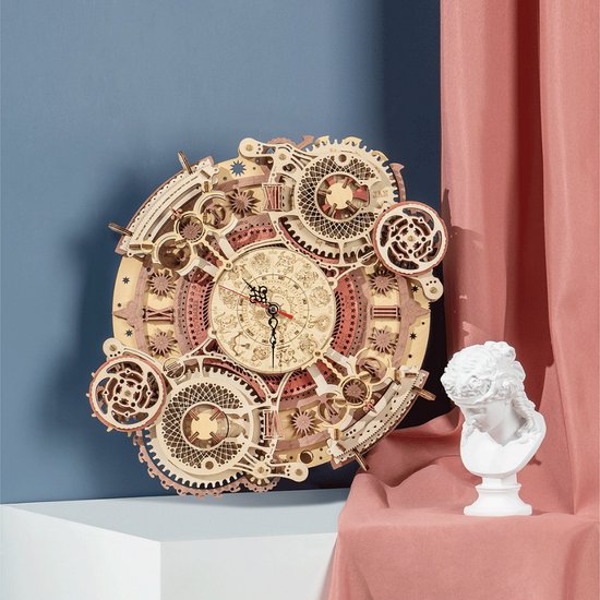 Horloge mécanique pour enfants DIY Puzzle en bois 3D Jeu peut être tourné  Kits de modèles d'assemblage Jouets d'anniversaire Xmas Gifts pour fille  Fils Garçons Filles 6 ans et plus - Temu