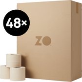 ZO® Ecologisch Toiletpapier - 48 Stuks - 100% Gerecycled Papier - Ongebleekt, Plasticvrij en Zacht - 44 Meter per Rol