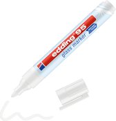 Edding 95 - Wit - Glasmarker - Raamstift - Witte Stift Glazen Oppervlakken - Ronde Punt - 1,5-3mm - 1 Stuk