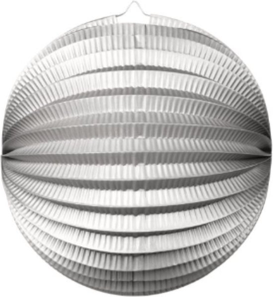Lanterne Globe Argent Métallique (25 cm)