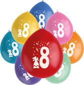 Ballons Folat Couleur Pop 8 Ans 23 Cm Latex 8 Pièces