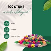 Wierook kegels - lavendel - 100 stuks - Wierook waterval - 6 geuren - rozen - Meditatie - Mindfulness - Ontspanning - Natuurlijke aroma's