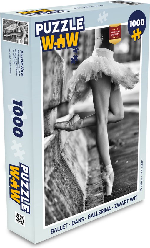 Puzzel Ballet - Dans - Ballerina - Zwart wit - Legpuzzel - Puzzel 1000  stukjes volwassenen | bol.com