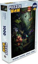 Puzzel Bloemen - Planten - Jungle - Vogels - Legpuzzel - Puzzel 1000 stukjes volwassenen