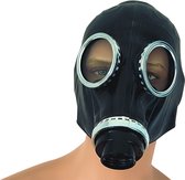 Full rubber fetish gas masker