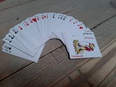 Speelkaarten Hollandse molen in rood-goudkleur