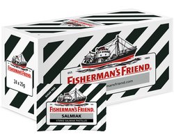 Fisherman's Friend Salmiak Suikervrij - 24 zakjes x 25 gram