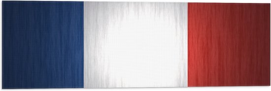 Vlag - Franse Vlag - 90x30 cm Foto op Polyester Vlag | bol