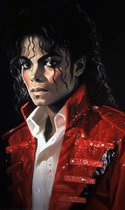 Affiche de Musique - Affiche de Michael Jackson - Affiche de MJ - Affiche de portrait - Affiche abstraite - Décoration murale - 51x71 - Convient pour l'encadrement