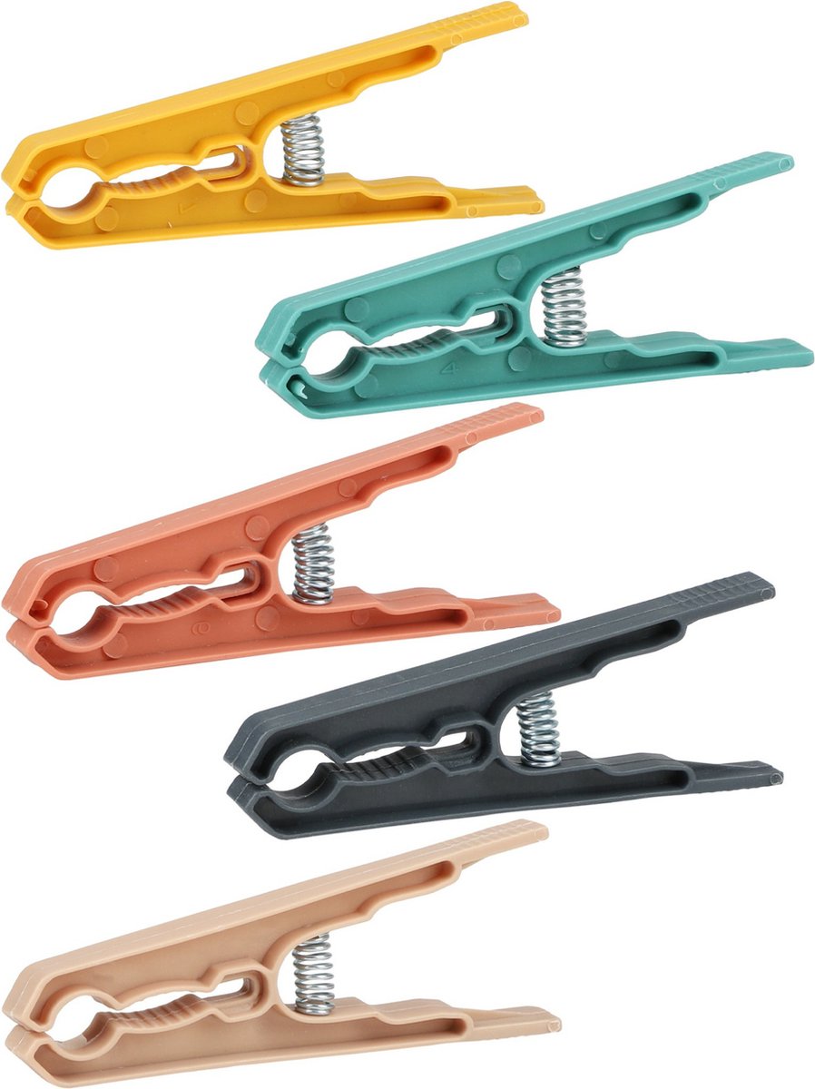 Goedkoopste Urban Living Jumbo Grip wasknijpers - 72x - kunststof - 9 cm