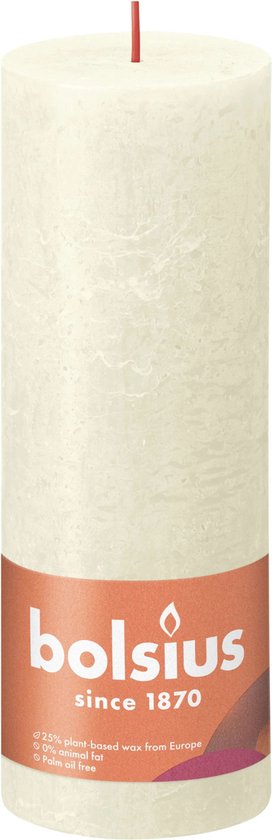 Bolsius Stub Candle Perle douce Ø68 mm - Hauteur 19 cm - Perle Blanc - 85  heures de... | bol.com