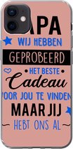 Coque de téléphone compatible avec iPhone 12 mini - Citations - Papa - Dictons - Papa, tu nous as déjà - Coque de téléphone en Siliconen Coque de téléphone