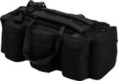 vidaXL Duffle Bag 3-in-1 Army Style 120 L Noir