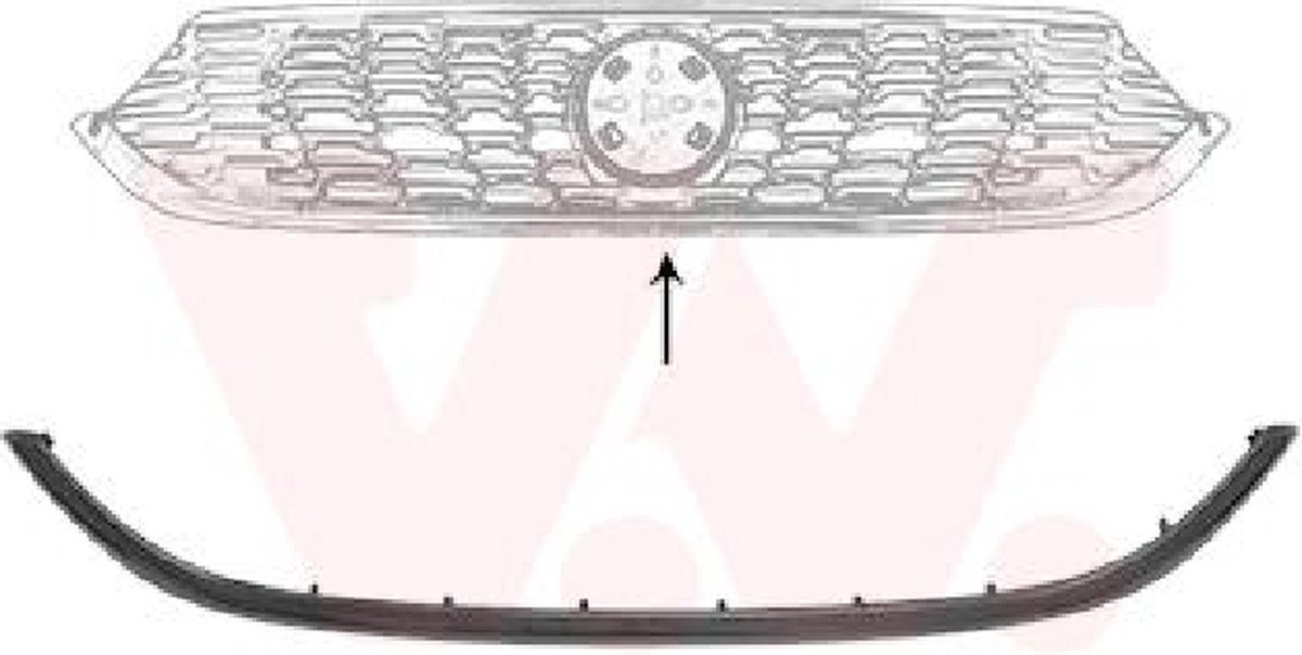 Fiat Tipo, 2015 - 2020 - grille, sierlijst, zwart