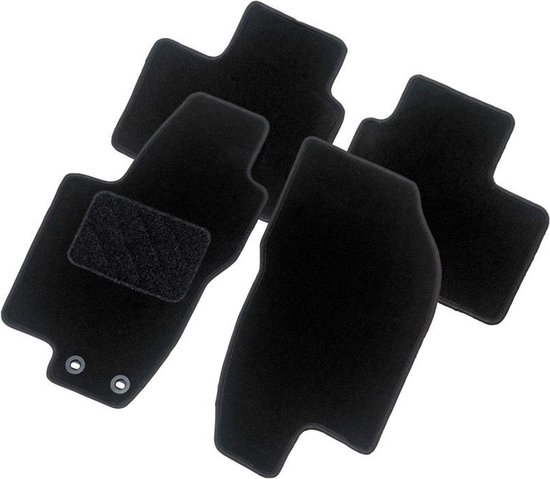 J&J AUTOMOTIVE | Tapis De Sol Noir Velours Sur Mesure Pour 1 Serie F20 2011-2019, Base Antidérapante, Renforcée Dans La Zone De La Pédale