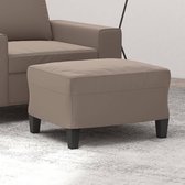 vidaXL - Voetenbank - 60x50x41 - cm - microvezelstof - taupe