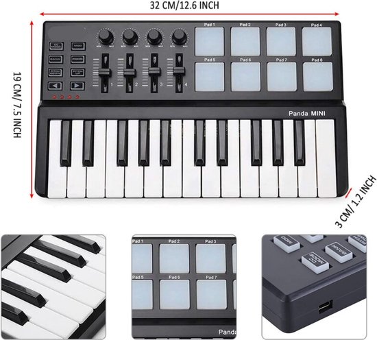 Piano électrique Arvona - Piano avec table de mixage - Piano numérique -  Clavier de