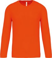 Herensportshirt 'Proact' met lange mouwen Fluorescent Orange - XL