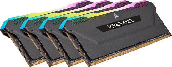 Corsair Vengeance RGB Pro CMH128GX4M4E3200C16, 128 GB, 4 x 32 GB, DDR4, 3200 MHz, 288-pin DIMM