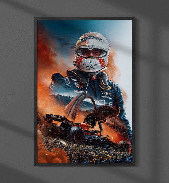 2023 Max Verstappen Oostenrijk GP Red Bull Poster - Formaat 70x50 cm