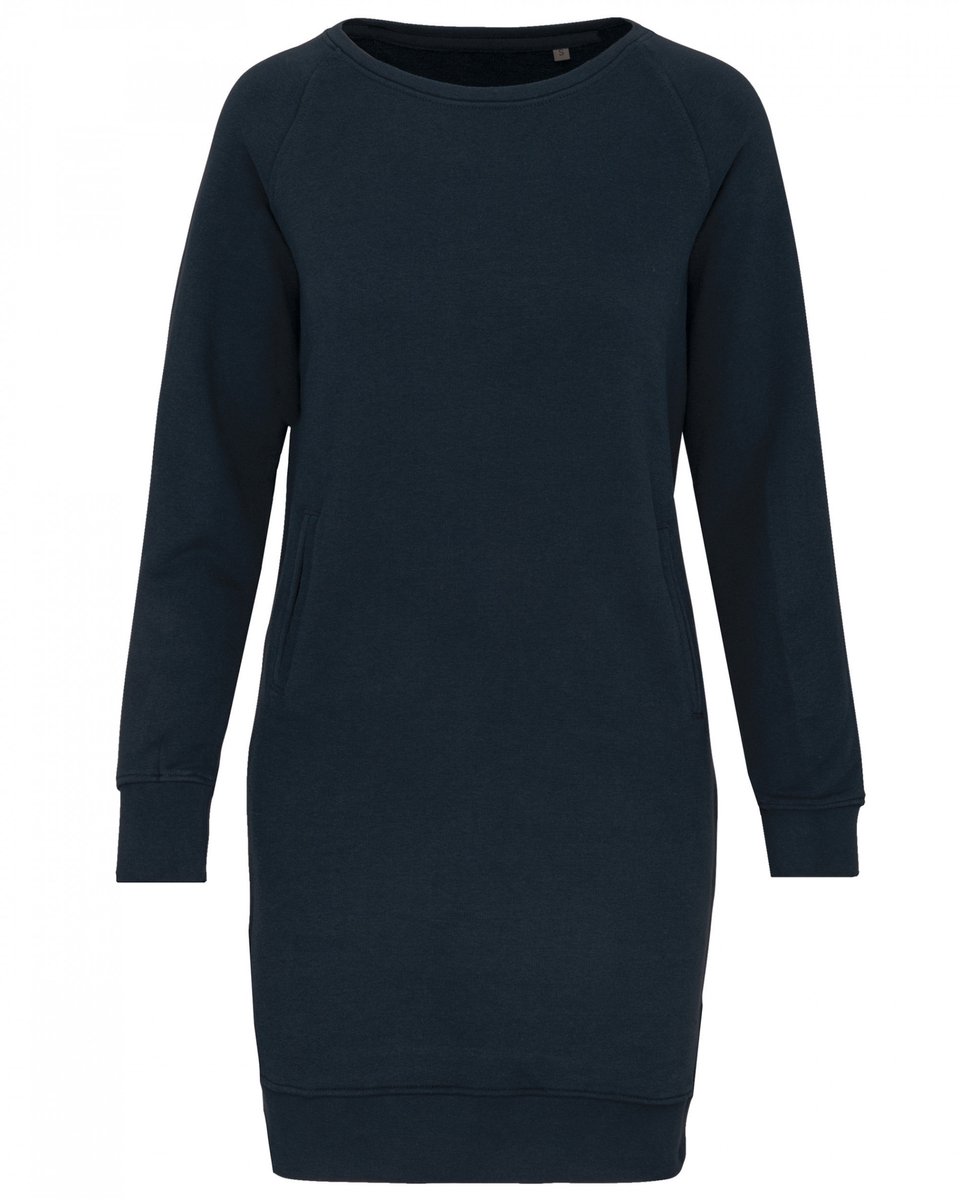 Jurk Dames XL Kariban Navy 91% Katoen, 9% Polyester