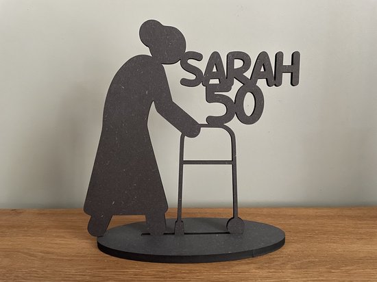 50 jaar Sarah - Sarah 50 jaar cadeau - 50 jaar versiering - Verjaardag - Decoratie kado