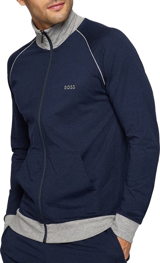 BOSS Mix&Match Jacket - heren lounge vest - donkerblauw - Maat: XL