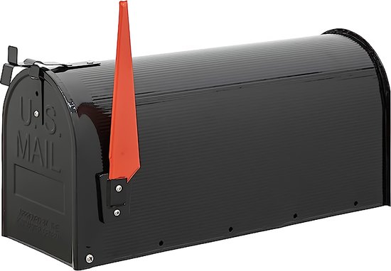 Amerikaanse brievenbus mailbox grijs staal Amerikaanse brievenbus mailbox grijs staal