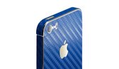 Avanca Telefoon Wrap/Sticker - Telefoonbescherming - Carbon Film - iPhone 4/4S - Blauw
