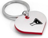 Akyol - scheikunde sleutelhanger hartvorm - Docent - beste scheikundige - gegraveerde sleutelhanger - chemisch - natuurkunde - set - physics - cadeau - gepersonaliseerd - accessoires - sleutelhanger met naam