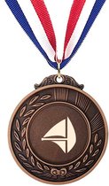 Akyol - zeilen medaille bronskleuring - Sport - zeilboot - cadeau - sport - gepersonaliseerd