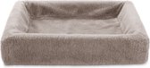 Housse polaire Bia pour lit pour chien 6 100x80x15cm taupe