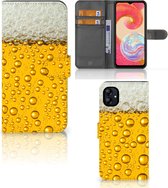 Telefoonhoesje Geschikt voor Samsung Galaxy A04e Flip Cover Valentijn Cadeautje hem Bier