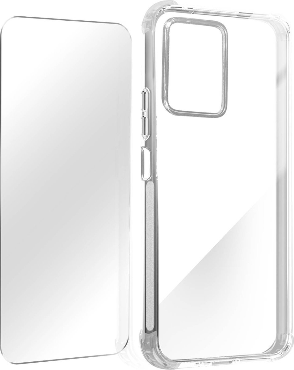 Pack Protection voor Redmi Note 12 Pro/X5 Pro Hoes+Gehard Glas transparent