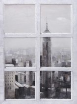 90 x 120 cm - Olieverfschilderij - Uitzicht New York - canvas - handgeschilderd