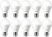 10 stuks Philips LED lamp E27 10W 1055lm 6500K Mat Niet dimbaar A60