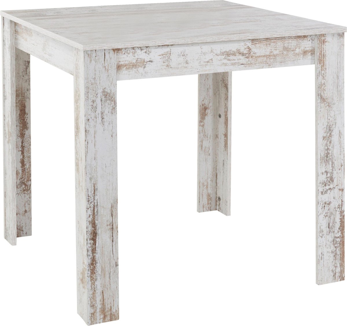 Notio Living Lynn|Eettafel 80x80 cm 4 plaatsen in MDF Antiek Wit