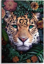 Schilderij Dieren Jungle luipaard 90x60 cm